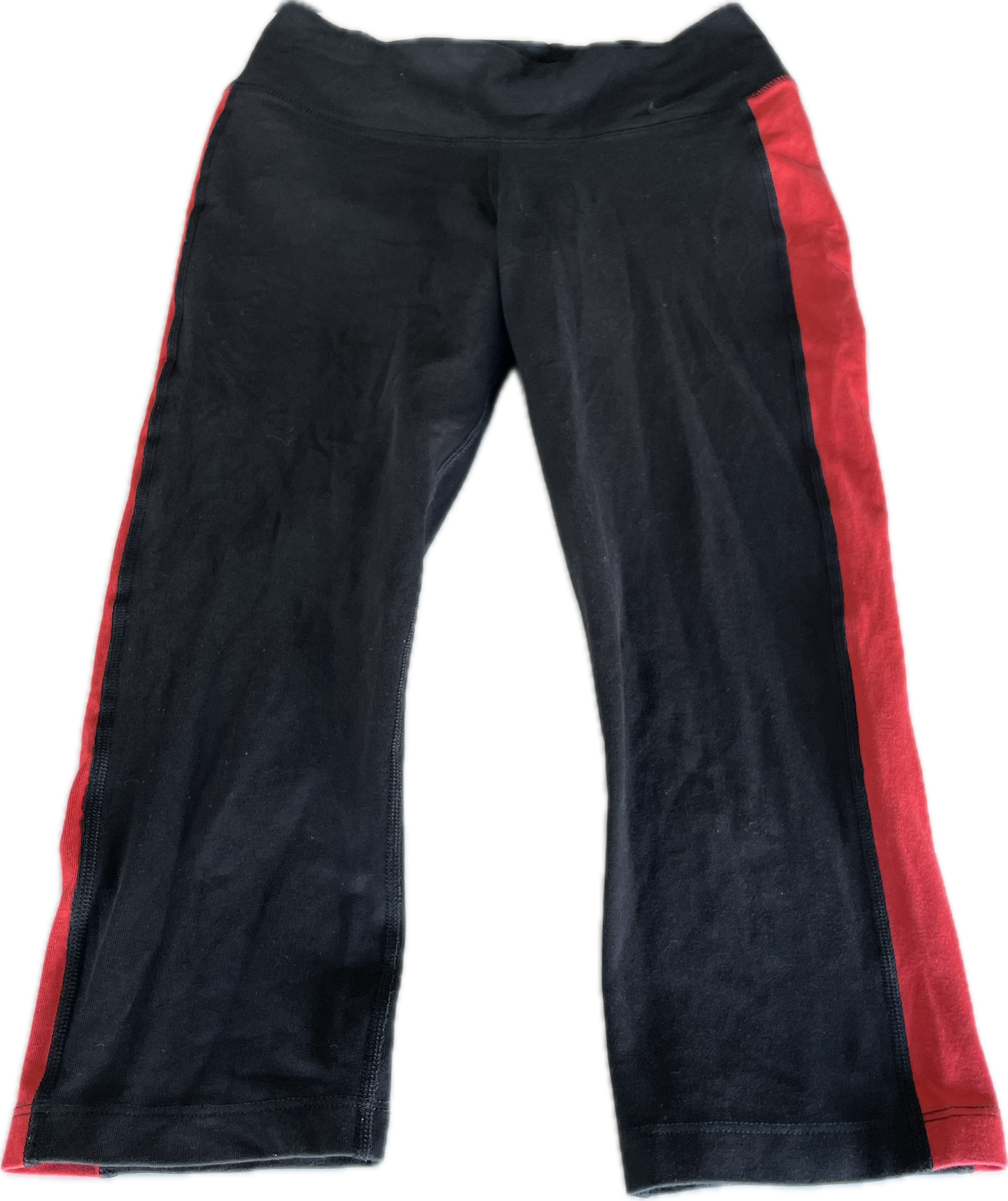 Vintage Nike 90s   Black Red Flare Pant Red Stripe pant  W 24 L 18 SKU 5294