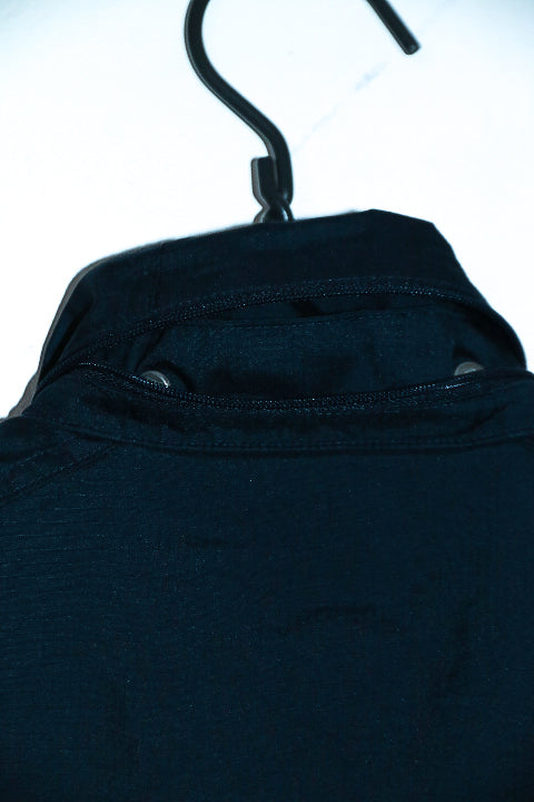 Vintage women Adidas navy fleece zipper high neck polyester track top L/M|L29 W19|SKU 6679