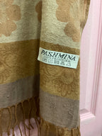 Rubynee Vintage y2k Brown Pashmina printed scarve