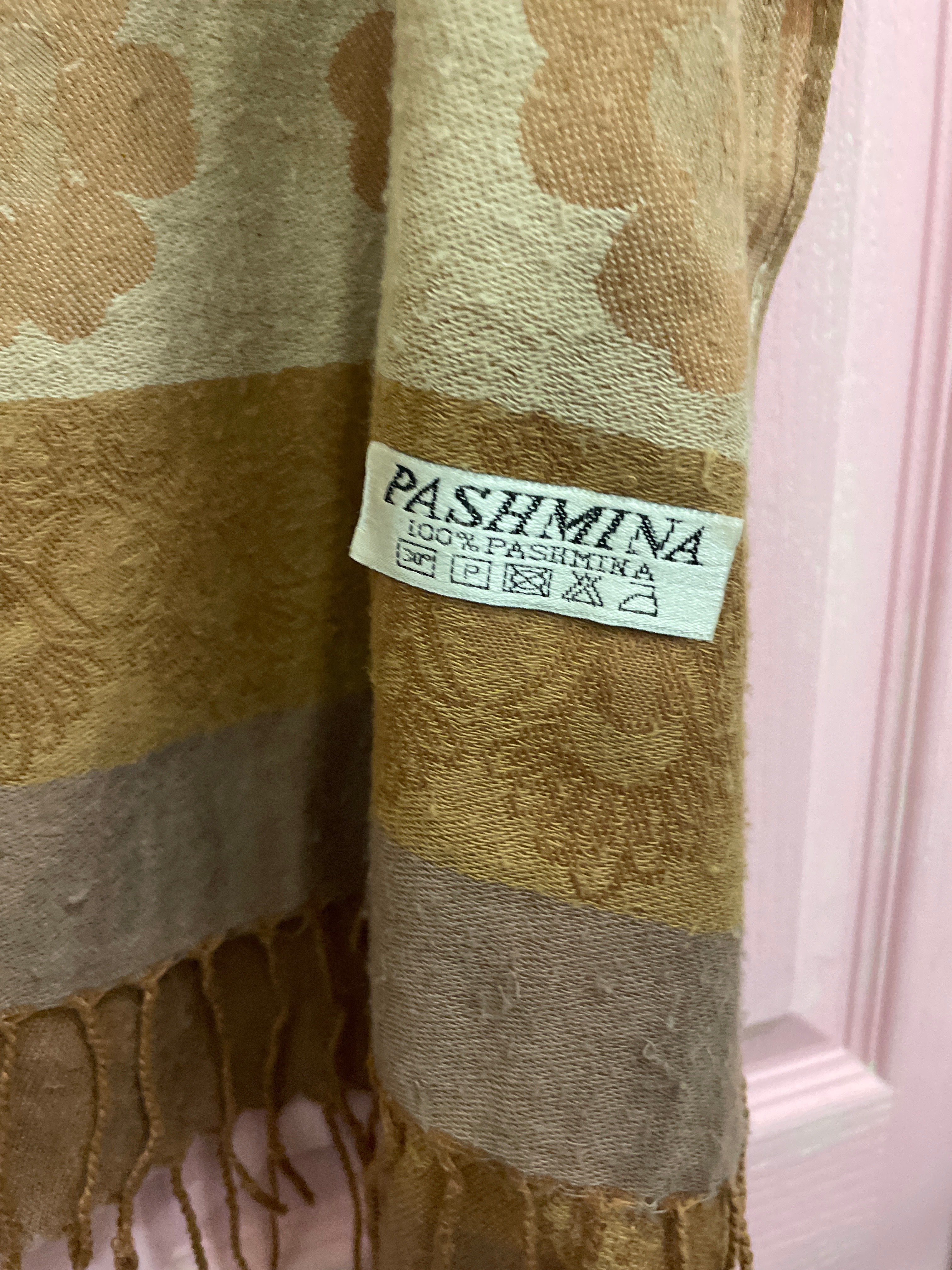 Rubynee Vintage y2k Brown Pashmina printed scarve