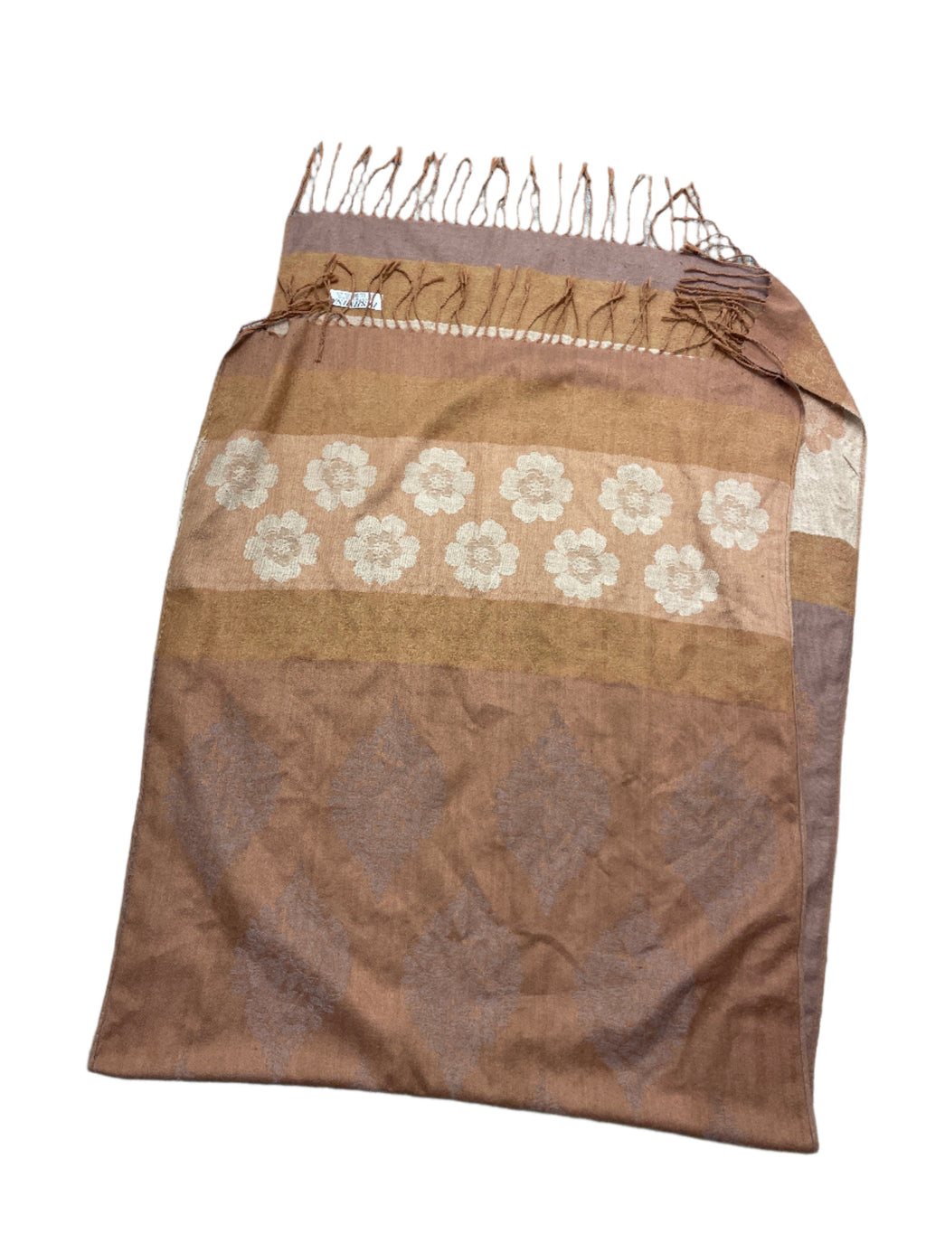 Rubynee Vintage y2k Brown Pashmina printed scarve