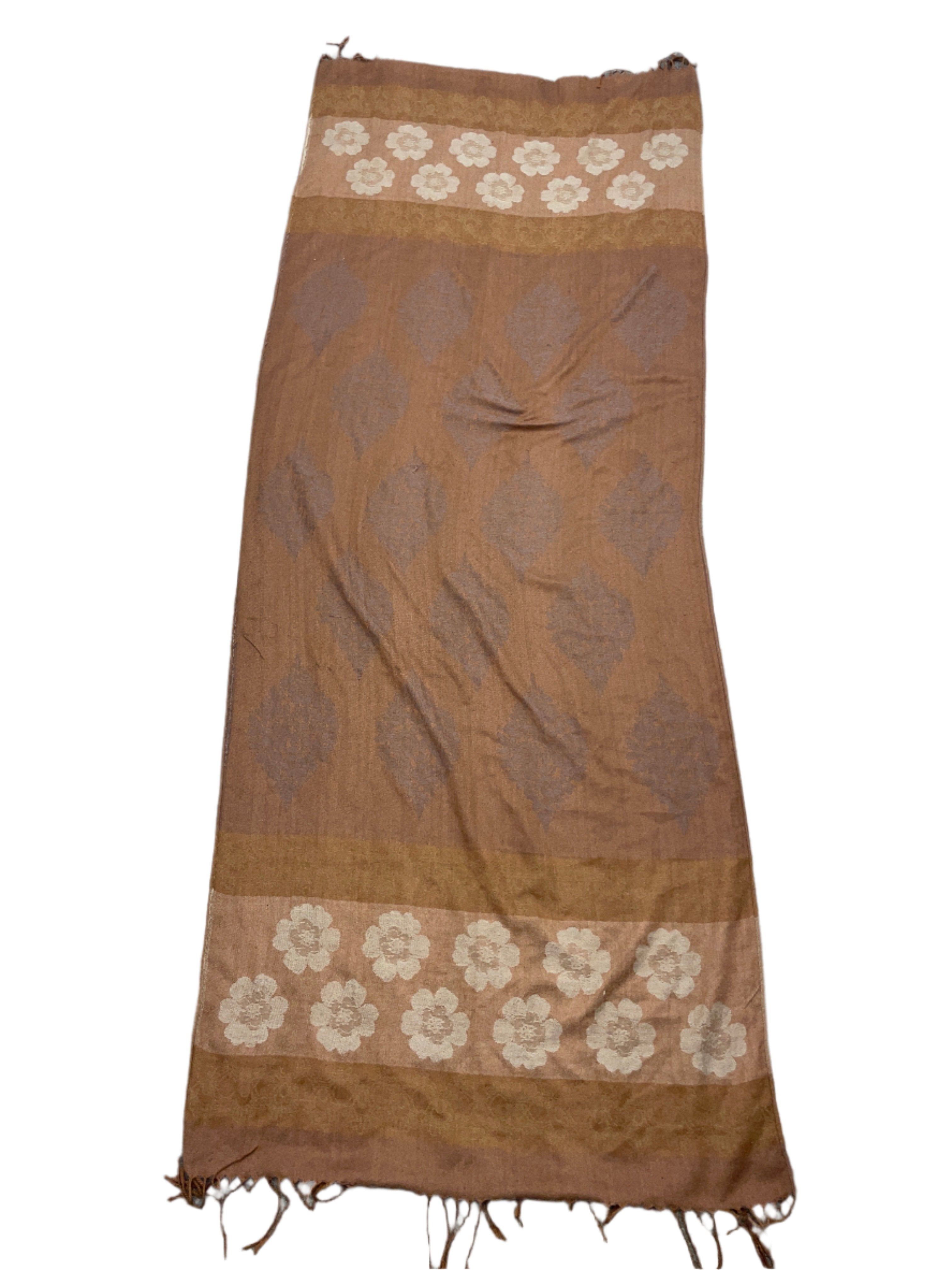 Rubynee Vintage y2k Brown Pashmina printed scarve