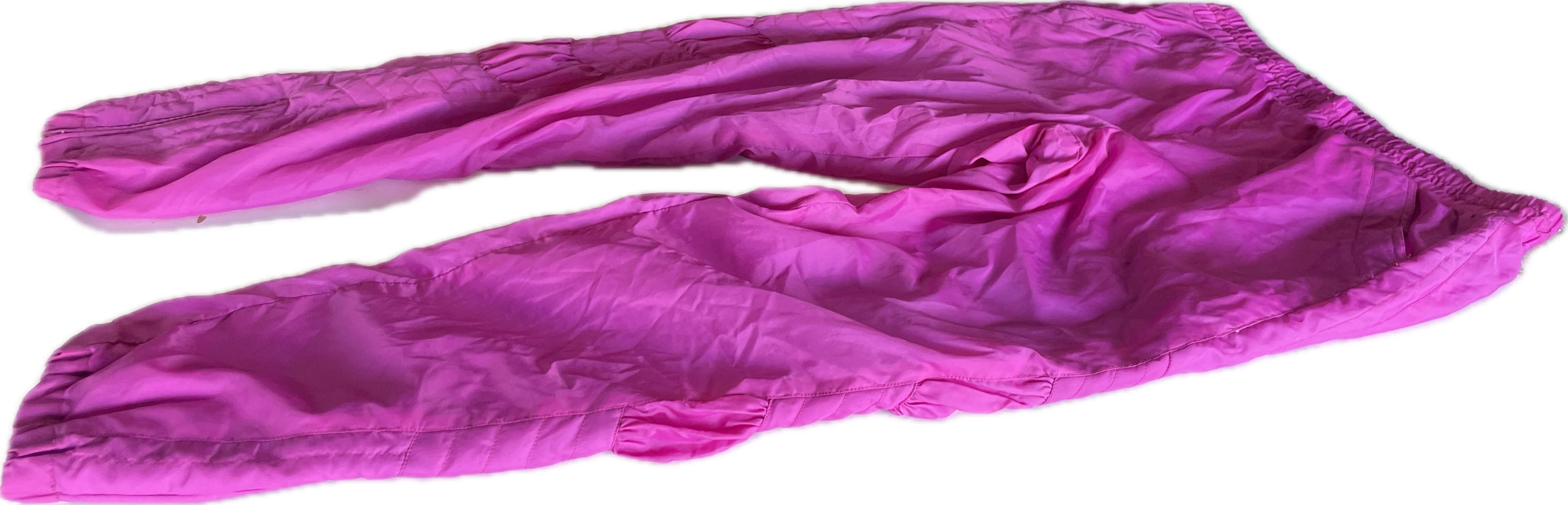 Vtg 80s 90s Sunice Women Iridescent Purple Nylon Shell Wind Pant Pockets Ski Snowboard Size S W 30 L 29 elactic pull string  SKU 5296