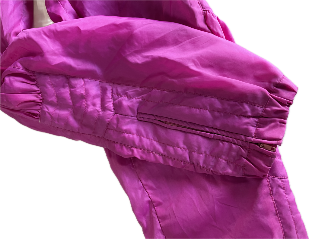 Vtg 80s 90s Sunice Women Iridescent Purple Nylon Shell Wind Pant Pockets Ski Snowboard Size S W 30 L 29 elactic pull string  SKU 5296