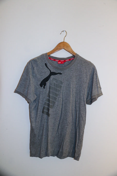 Vintage puma grey mens medium t-shirt