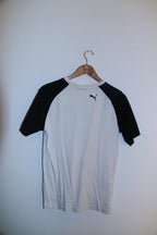 Vintage puma mens white and black small tees