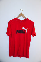 Vintage puma essential red mens small short tees