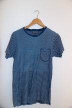 Vintage blue stripped mens small short sleeve tees