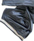 Vintage women's elastic waistband fitted tracksuit bottom in navy W 30 L 29 SKU 5299