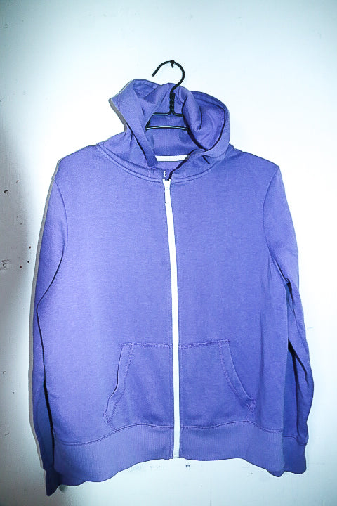 Vintage women Love my hoodie purple plastic zipper hoodie in M|L24 W23|SKU 6684