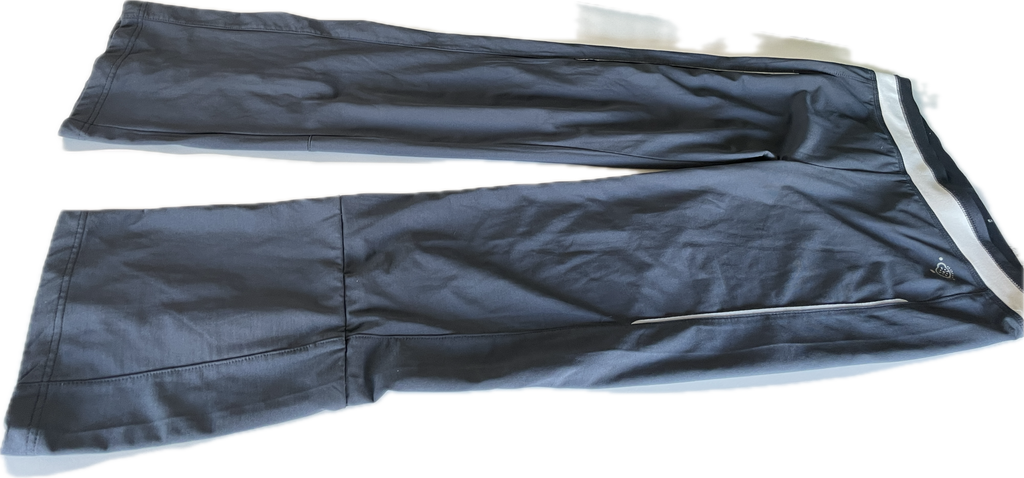 Vintage women's elastic waistband fitted tracksuit bottom in navy W 30 L 29 SKU 5299