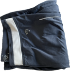 Vintage women's elastic waistband fitted tracksuit bottom in navy W 30 L 29 SKU 5299