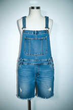 Vintage women By sasha summer denim dungaress light blue XS|L26 W18|SKU 6686