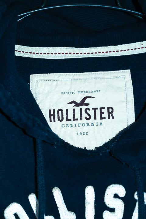 Vintage men Hollister California 90's graphics black hoodie in M|L26 W22|SKU 6687