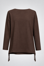 Vintage women AZ Malhas brown basic long sleeve graphic tees in M|L26 W19|SKU 6688