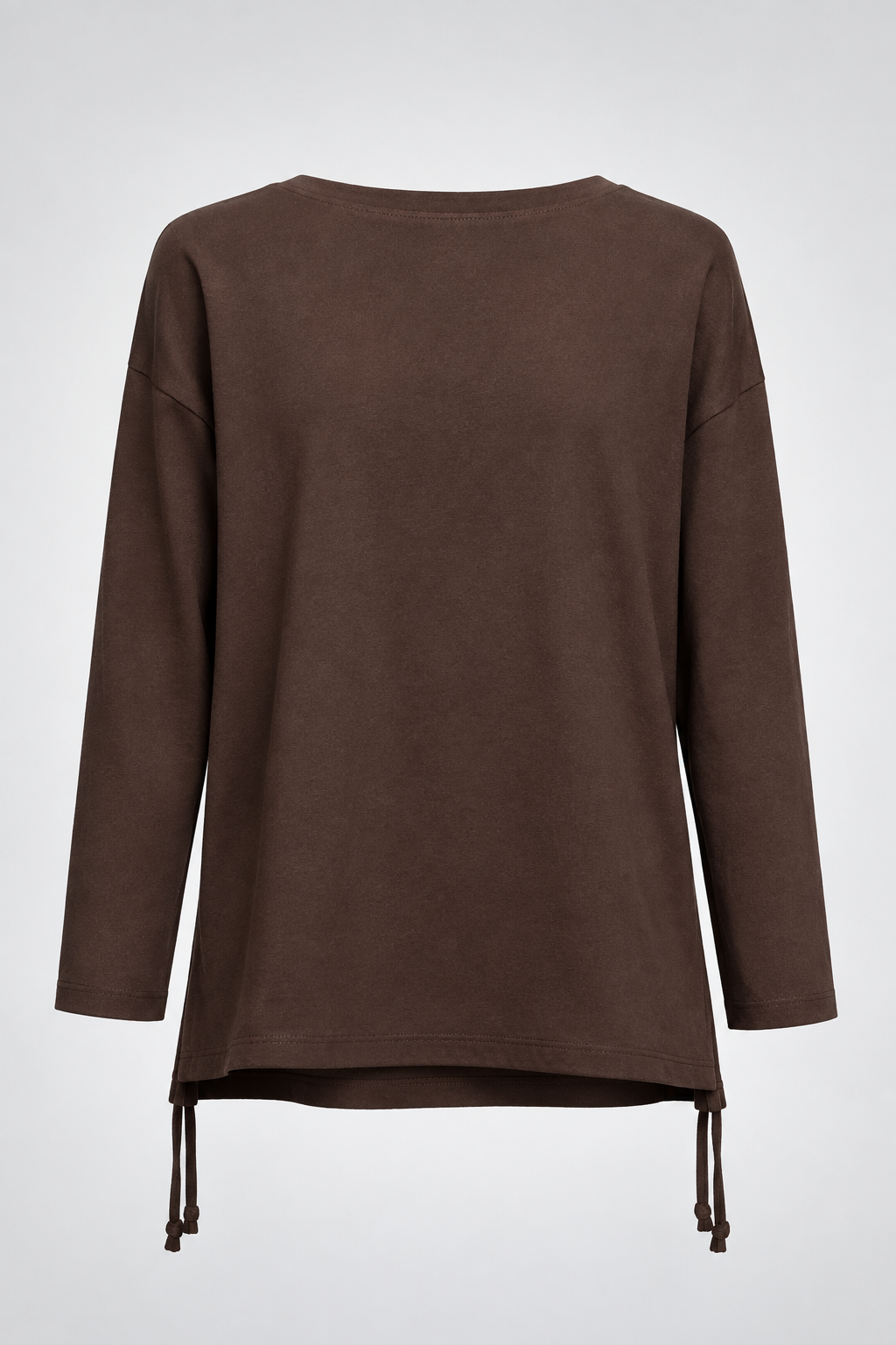 Vintage women AZ Malhas brown basic long sleeve graphic tees in M|L26 W19|SKU 6688