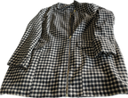 Vintage Checkered Wool Coat for Women SKU 5305