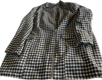 Vintage Checkered Wool Coat for Women SKU 5305