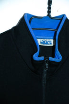 Vintage women Asics navy fleece full zip high neck jacket XS/S|L25 W20|SKU 6690