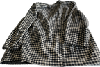 Vintage Checkered Wool Coat for Women SKU 5305