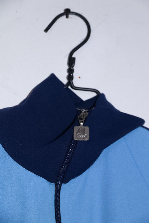 Vintage unisex Grasshopper zipper high neck blue track jacket M/L|L30 W23|SKU 6692