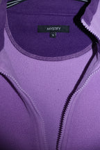 Vintage women Mystify purple fleece zipper windbreaker 90's jacket S|L27W19|SKU 6693