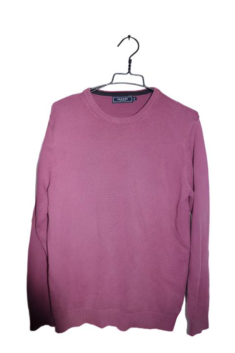 Vintage men Maine New England purple crew neck sweater in M|L27 W21|SKU 6695