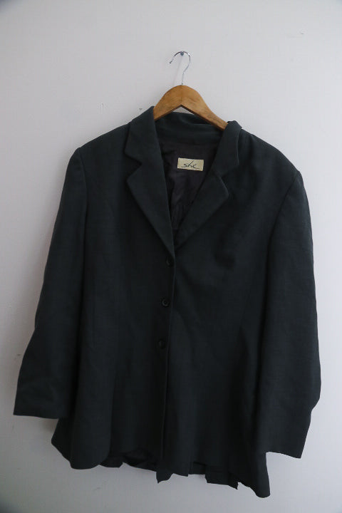 Vintage She italian womens grey large blazers
