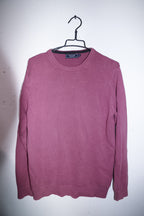 Vintage men Maine New England purple crew neck sweater in M|L27 W21|SKU 6695