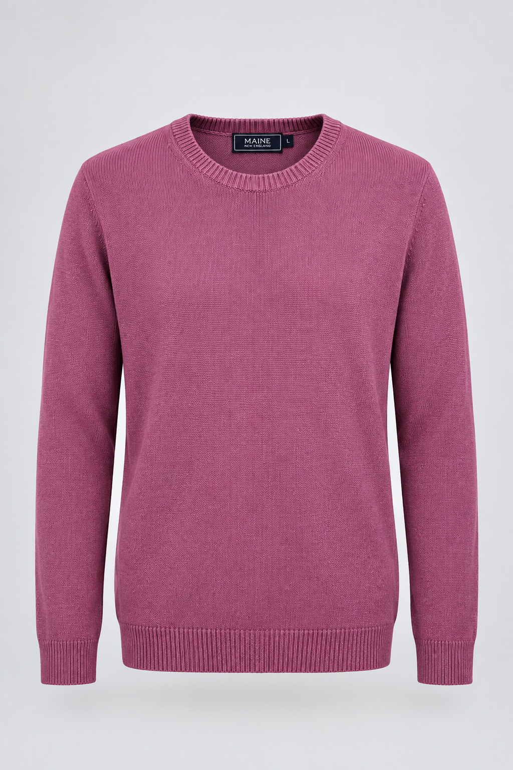 Vintage men Maine New England purple crew neck sweater in M|L27 W21|SKU 6695