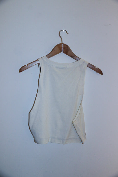 Vintage Calvin Klein XS white women's tank top