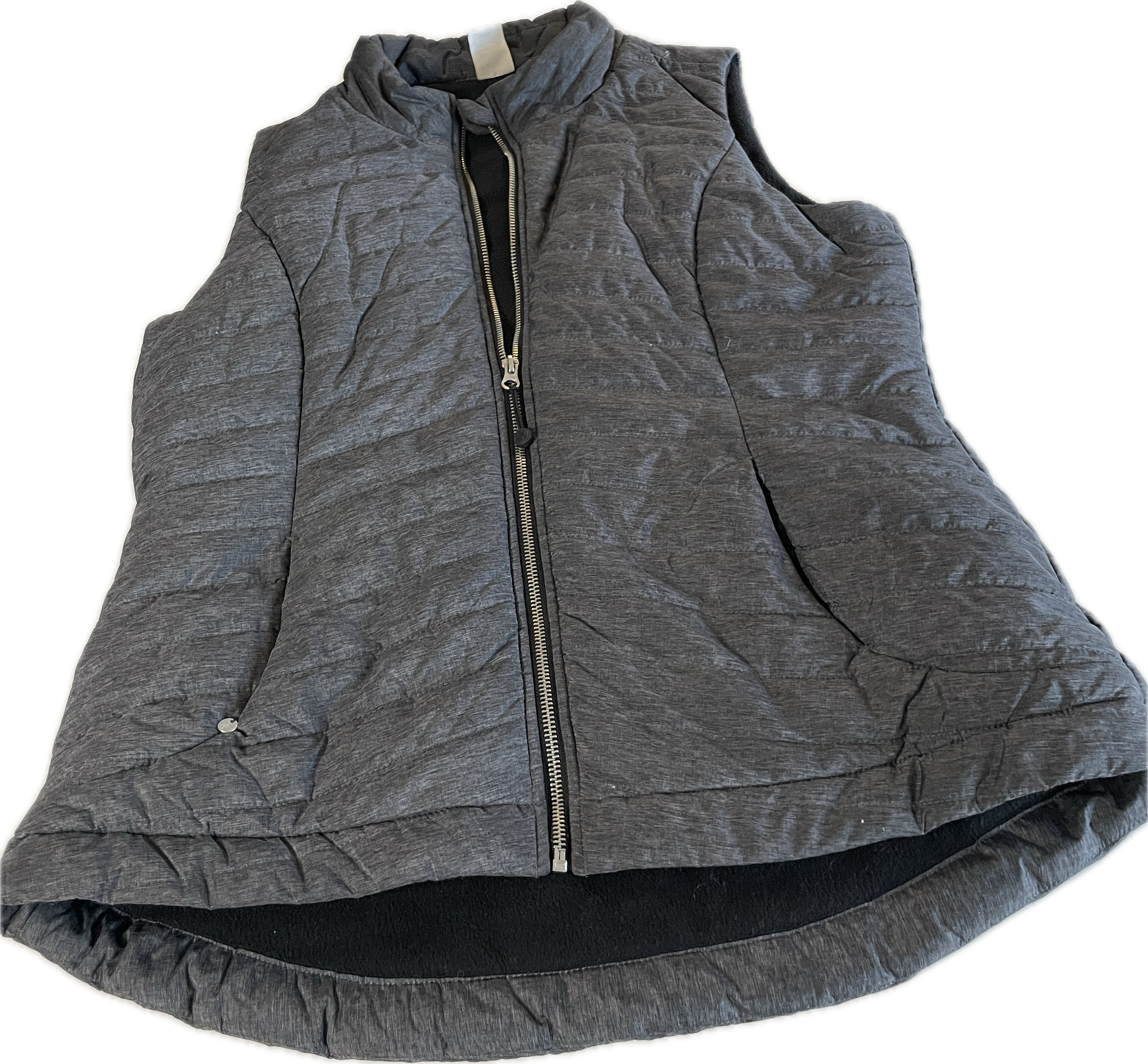   Quilted Grey Vest Coats Jackets   for Women