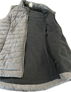 Quilted Grey Vest Coats Jackets   for Women L 31 W 21 SKU 5310