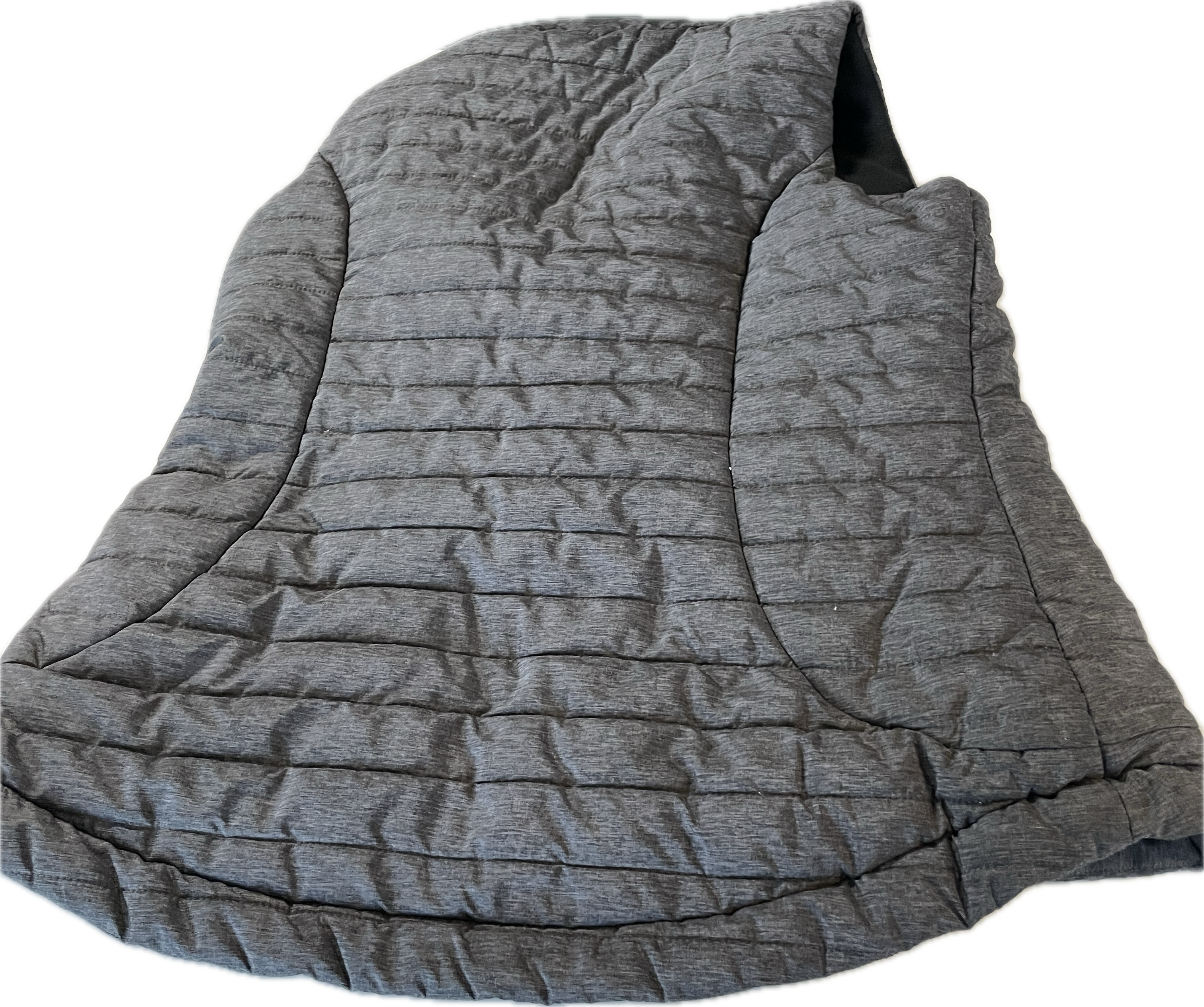 Quilted Grey Vest Coats Jackets   for Women L 31 W 21 SKU 5310