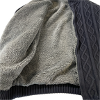 Vintage chunky wool jacket  thick wool full zipper blue sweater size Medium L 30 W 20 SKU 5311