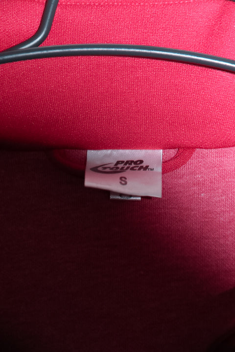 Vintage men Protouch sport red full zip wind breaker track top S/M|L28 W21|SKU 6700