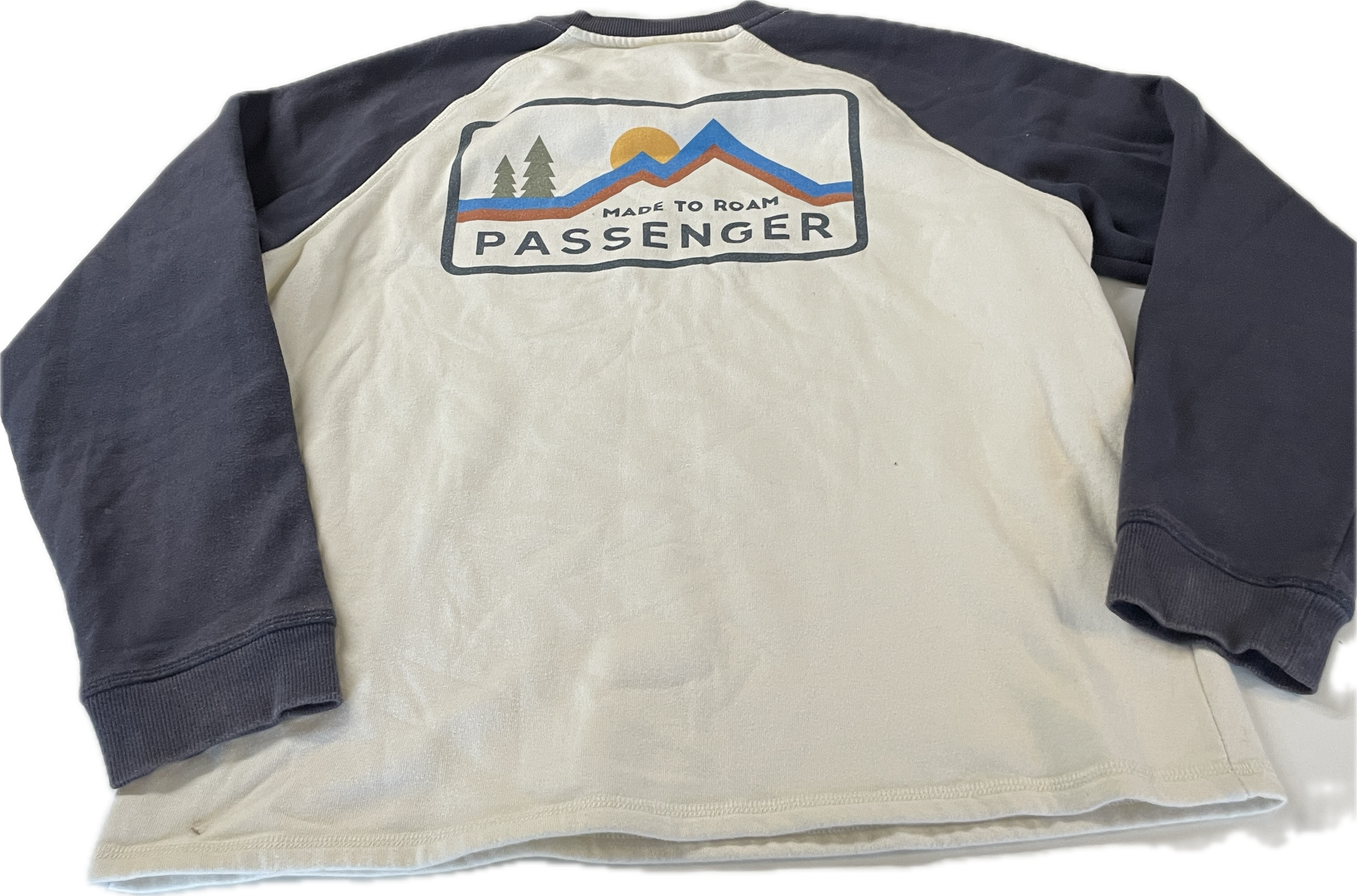 Vintage chunky wool jacket  thick wool full zipper blue sweater size Medium L 30 W 20 SKU 5311