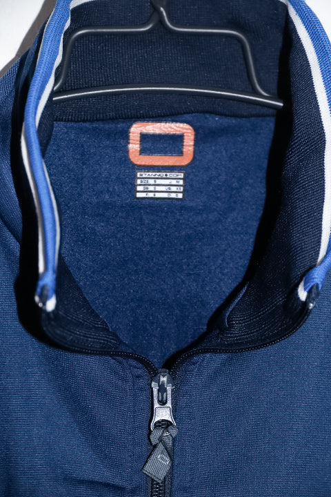 Vintage men Stanno blue full zip wind breaker track top M|L31 W21|SKU 6705