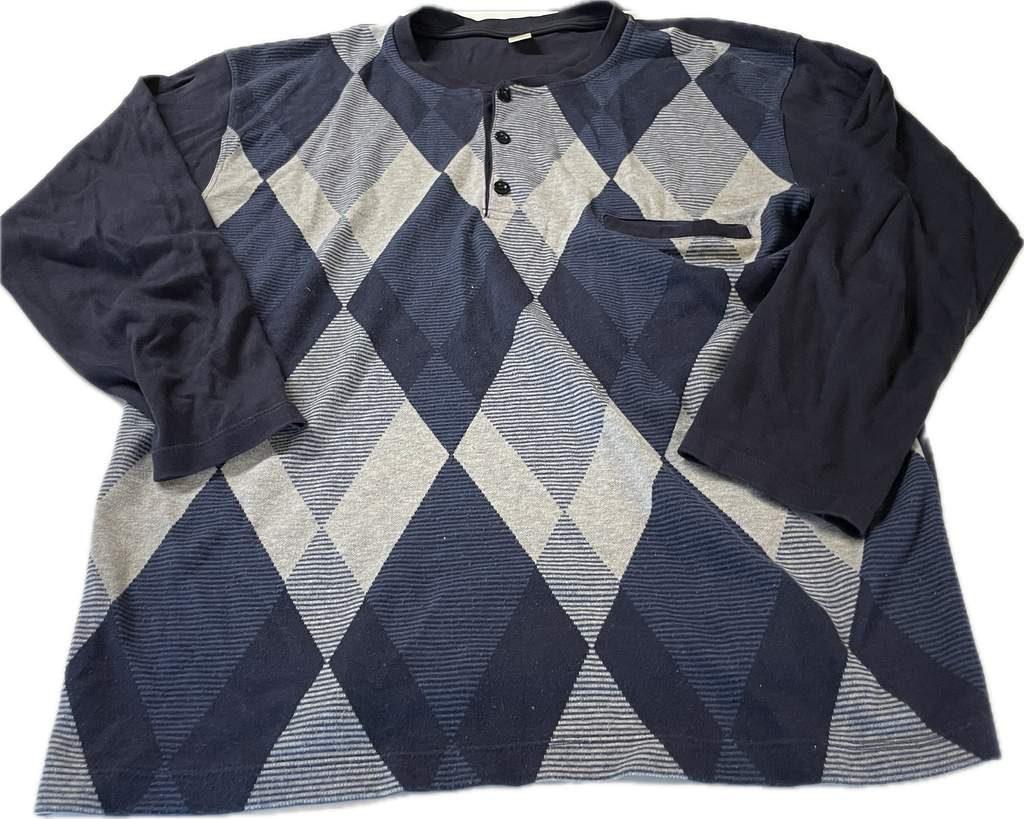 Vintage 80s 90s Navy Sweater Sweatshirt Long Sleeve Polo Shirt