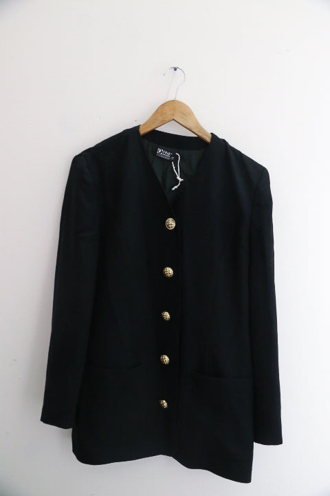 Vintage Pink black large giselle sweater blazer for women