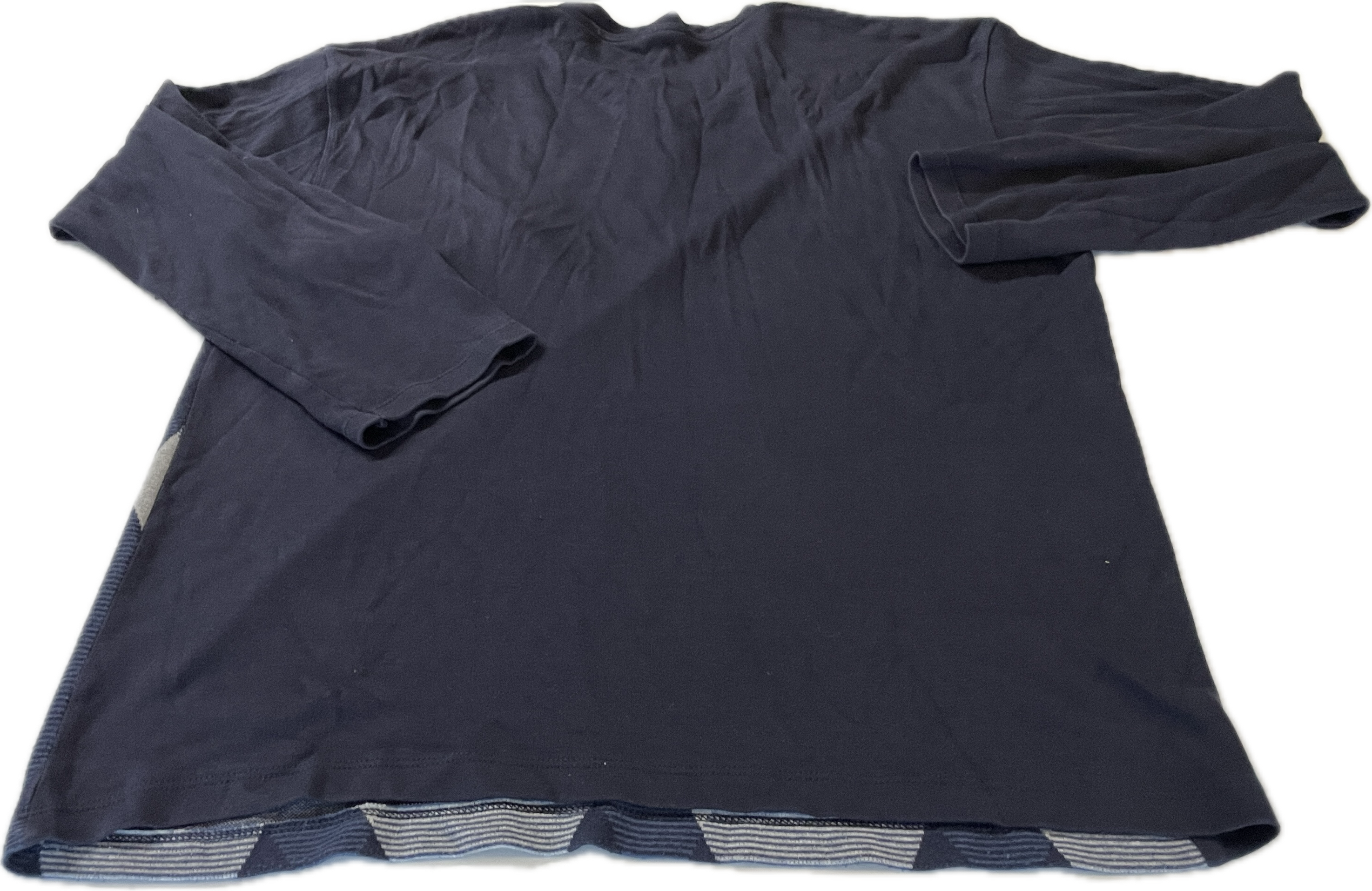 Vintage 80s 90s Navy Sweater Sweatshirt Long Sleeve Polo Shirt