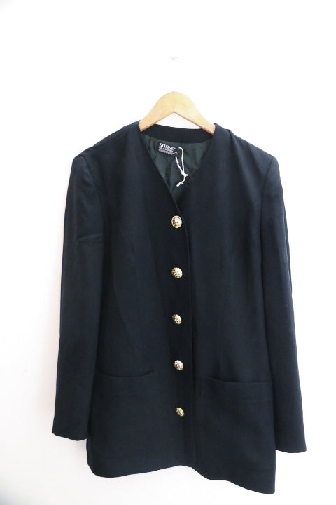 Vintage Pink black large giselle sweater blazer for women