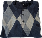 Vintage 80s 90s Navy Sweater Sweatshirt Long Sleeve Polo Shirt