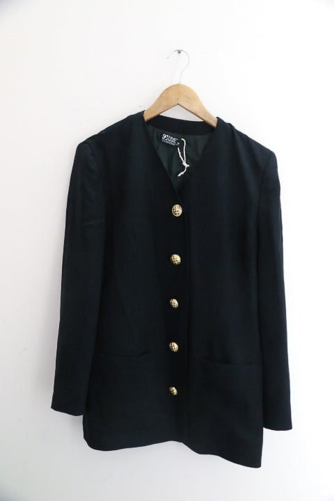 Vintage Pink black large giselle sweater blazer for women