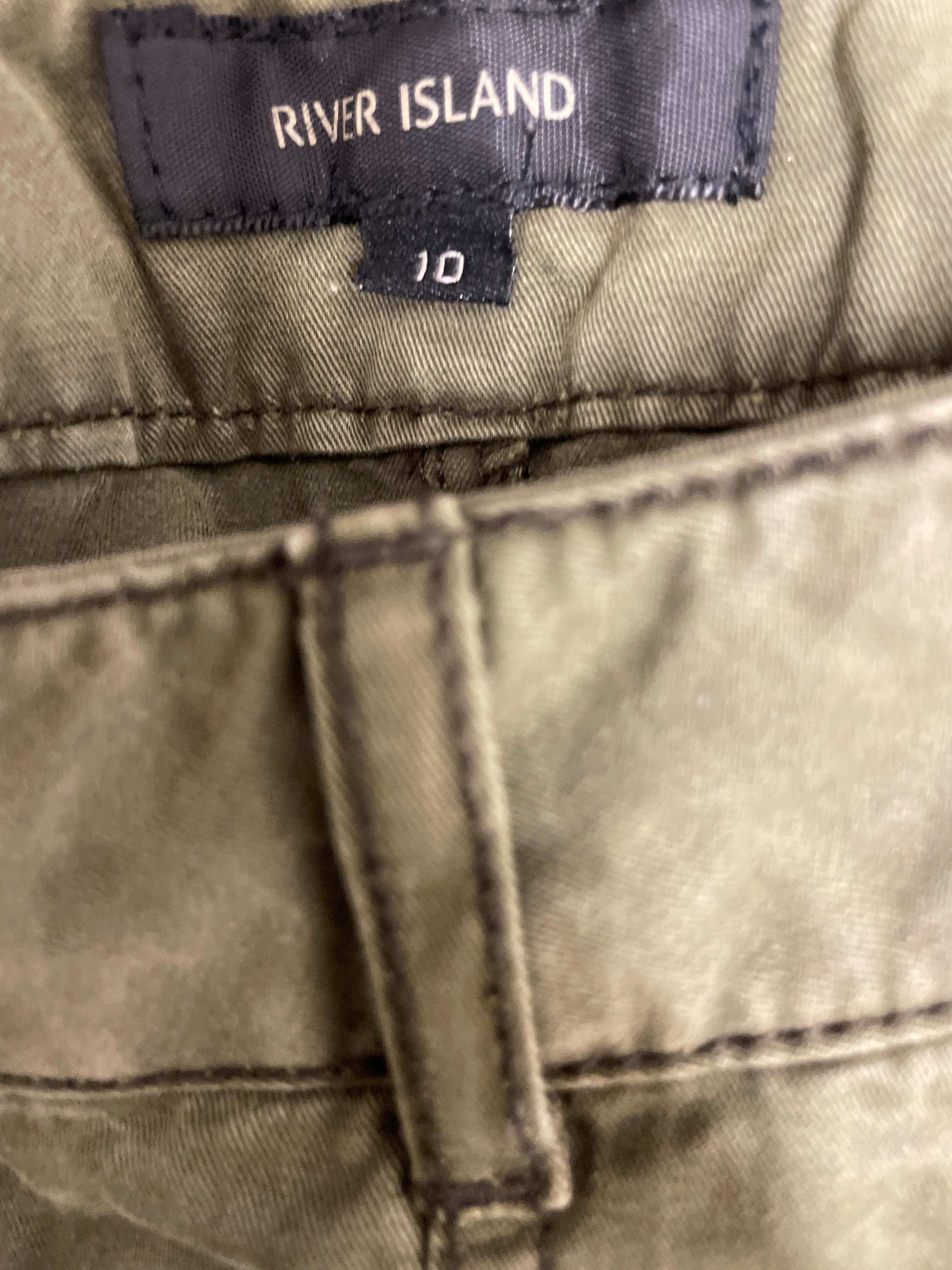 Rubynee Vintage y2k river island green military pant