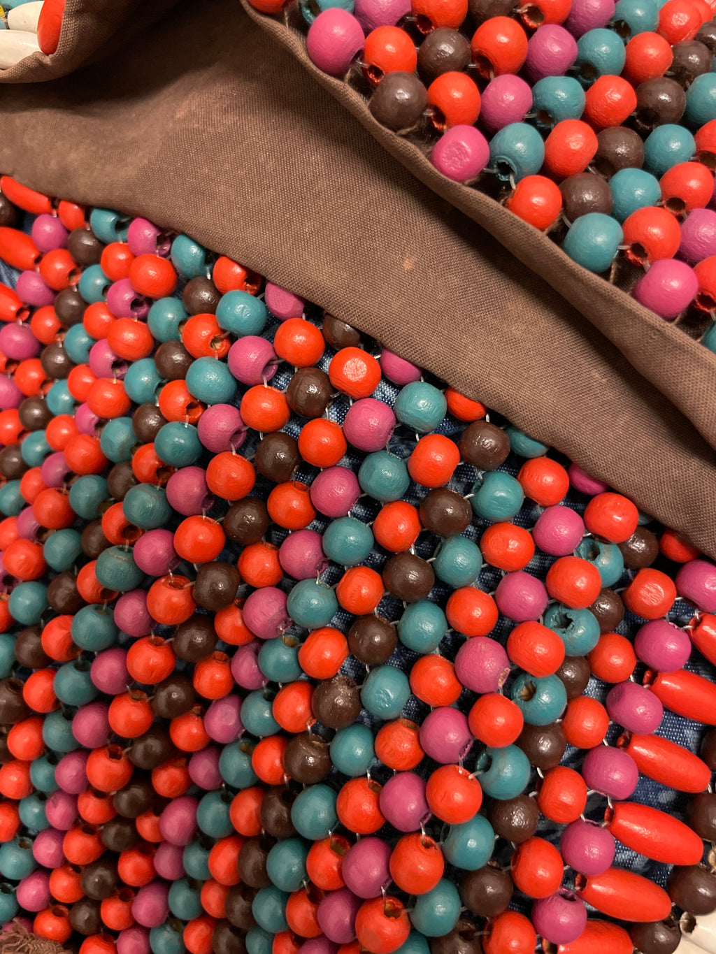 Rubynee Vintage y2k crossbody Beaded Puffin Bag - Multi