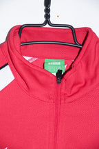 Vintage men Erima VFR Osterode red sport zipper track top in M|L29 W20|SKU 6709