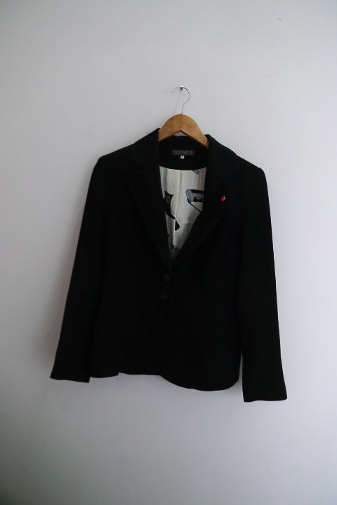 vintage Sophie B black womens blazers size 12