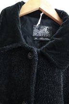 Vintage Tsunami faux fur small black jacket