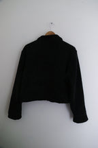 Vintage Tsunami faux fur small black jacket